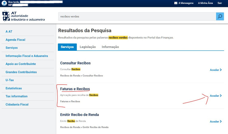 Emitir recibos verdes 1