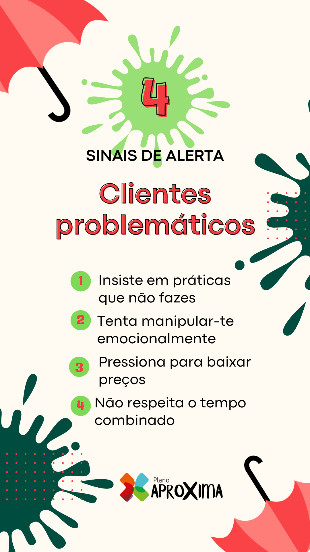 Sinais de alerta clientes abusivos