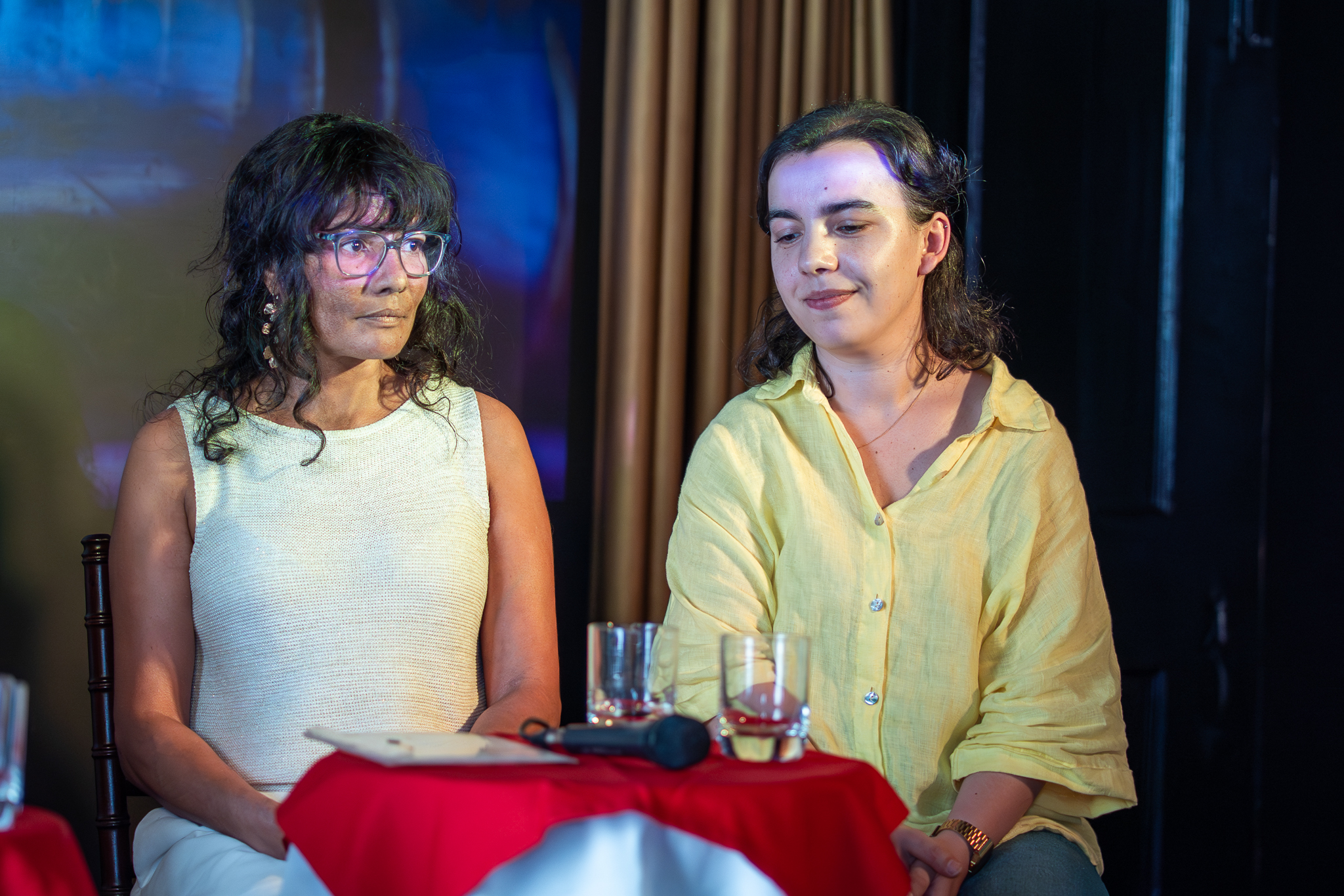 Participantes da Mesa-Redonda INVISÍVEIS durante um momento de debate e partilha de experiências.