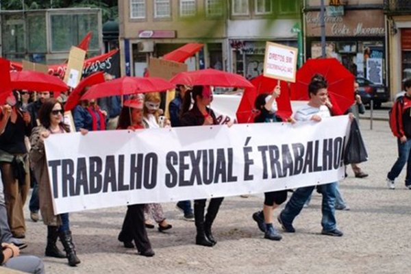 Manifestação pelos direitos dos trabalhadores do sexo